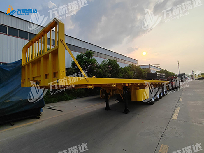 带档平板运输半挂车