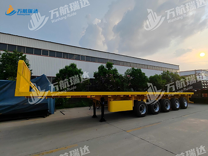 带档平板运输半挂车