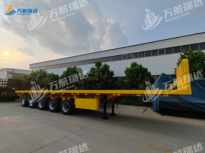 带档平板运输半挂车