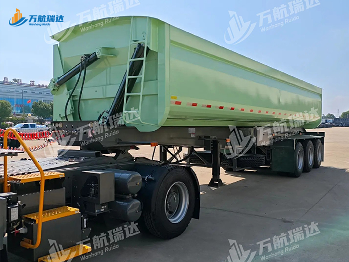 出口型U型侧翻自卸半挂车