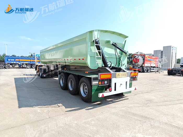 出口型U型侧翻自卸半挂车