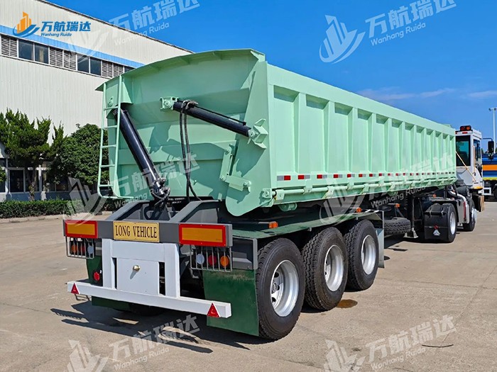 出口型U型侧翻自卸半挂车