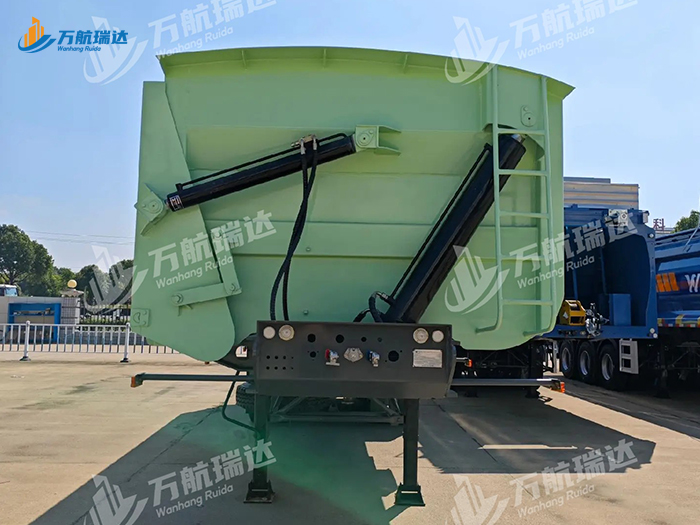 出口型U型侧翻自卸半挂车