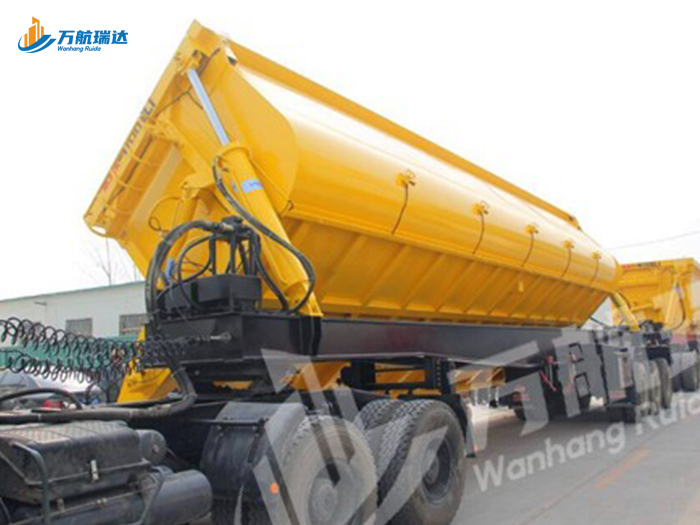 出口型U型侧翻自卸半挂车