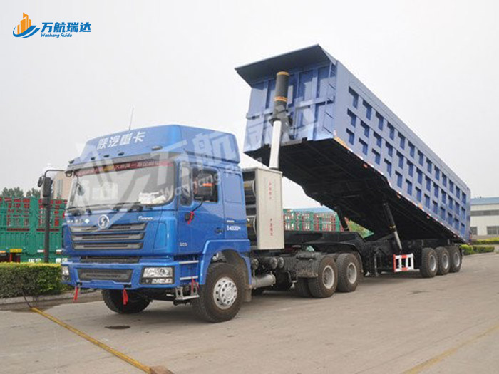 厢式后翻自卸半挂车