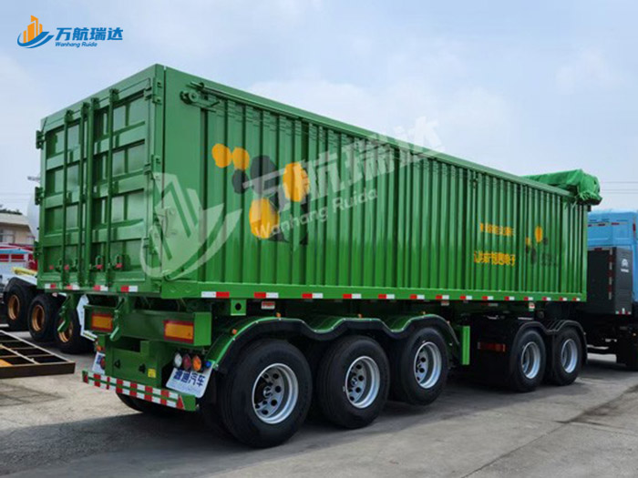 厢式后翻自卸半挂车