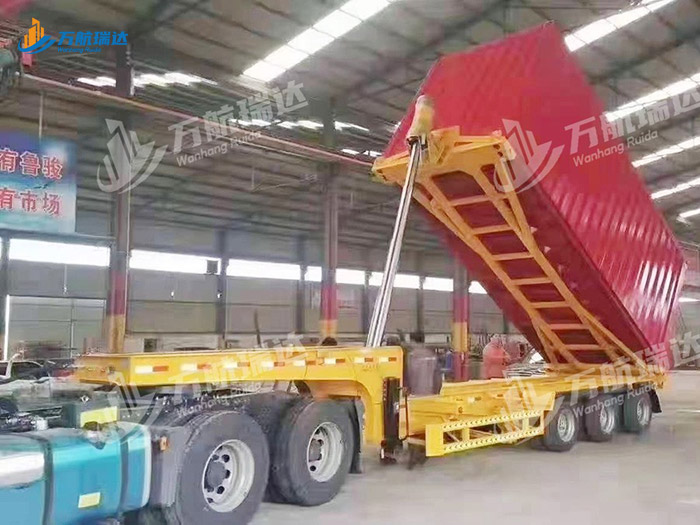 厢式后翻自卸半挂车