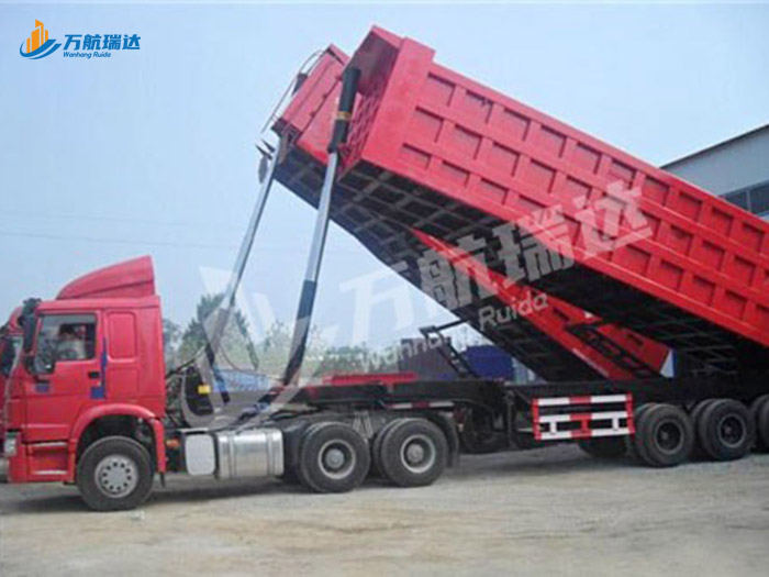 厢式后翻自卸半挂车