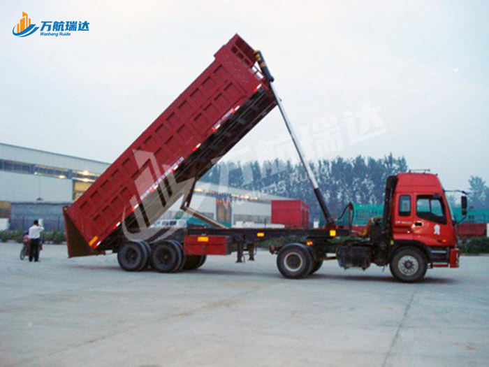 厢式后翻自卸半挂车