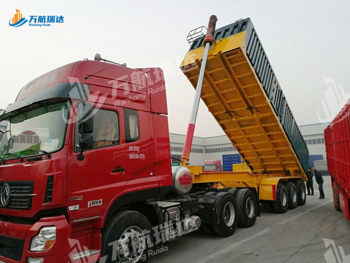 厢式后翻自卸半挂车