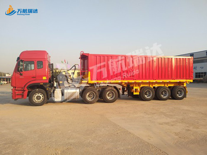 厢式后翻自卸半挂车