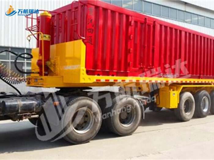 厢式后翻自卸半挂车