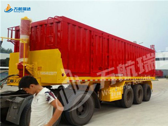 厢式后翻自卸半挂车