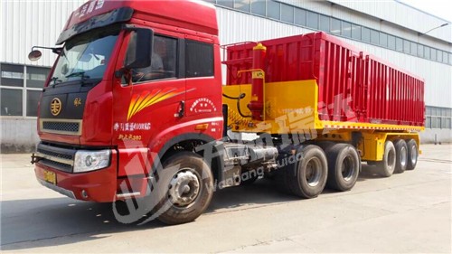 厢式后翻自卸半挂车