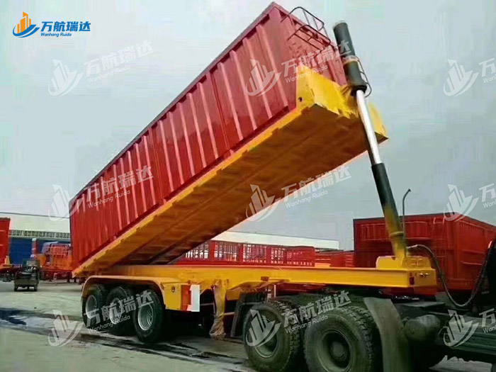 厢式后翻自卸半挂车