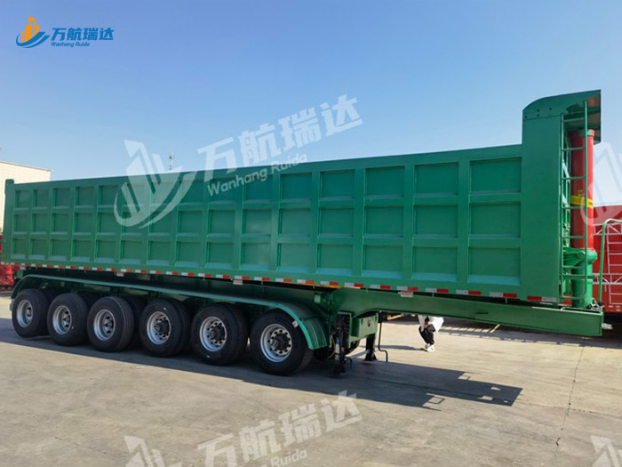 厢式后翻自卸半挂车