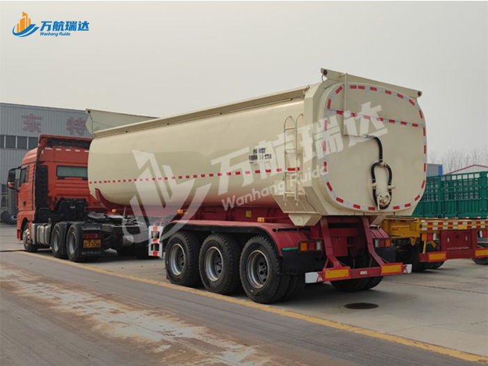 粉颗粒物料运输罐式后翻自卸半挂车