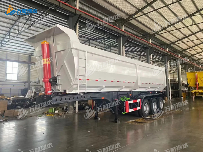 出口型U型后翻自卸半挂车