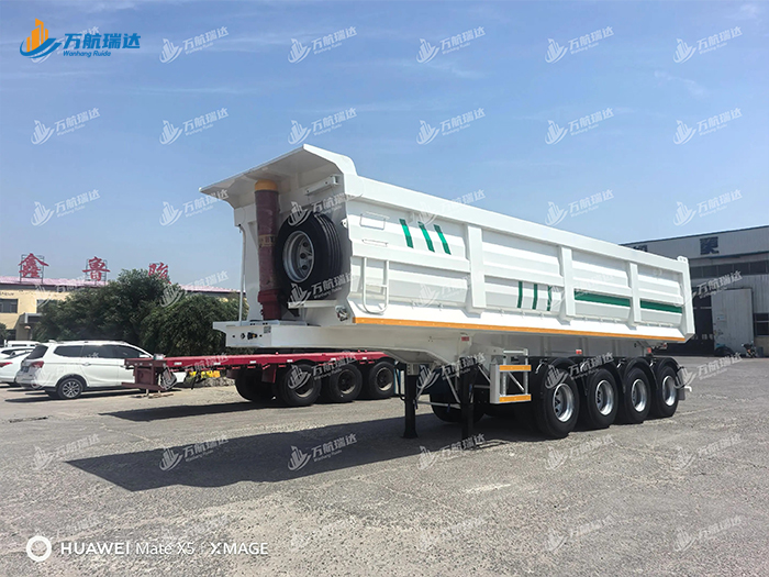 出口型U型后翻自卸半挂车