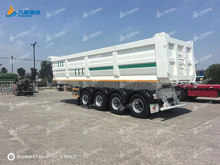 出口型U型后翻自卸半挂车