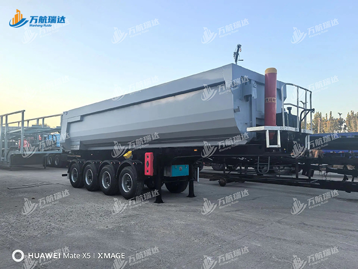 出口型U型后翻自卸半挂车