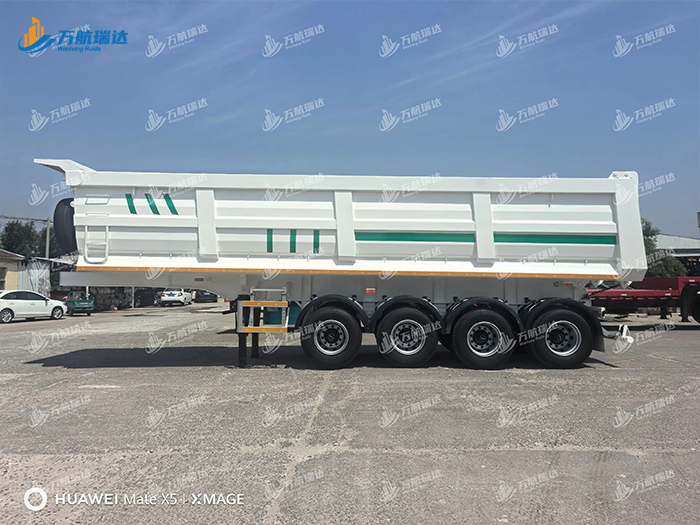 出口型U型后翻自卸半挂车