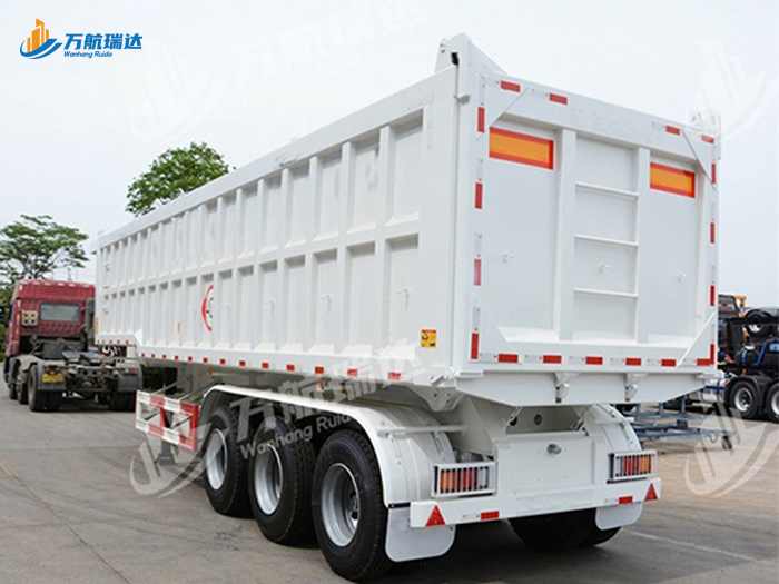 出口型U型后翻自卸半挂车