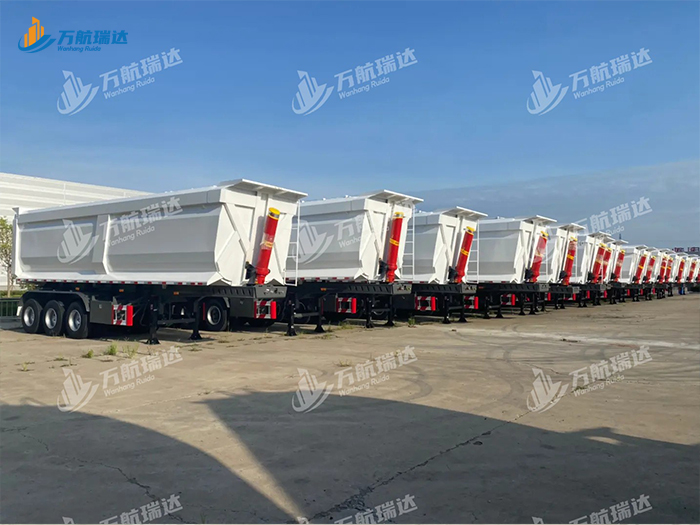 出口型U型后翻自卸半挂车