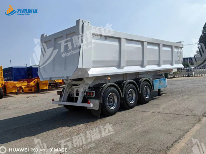 出口型U型后翻自卸半挂车