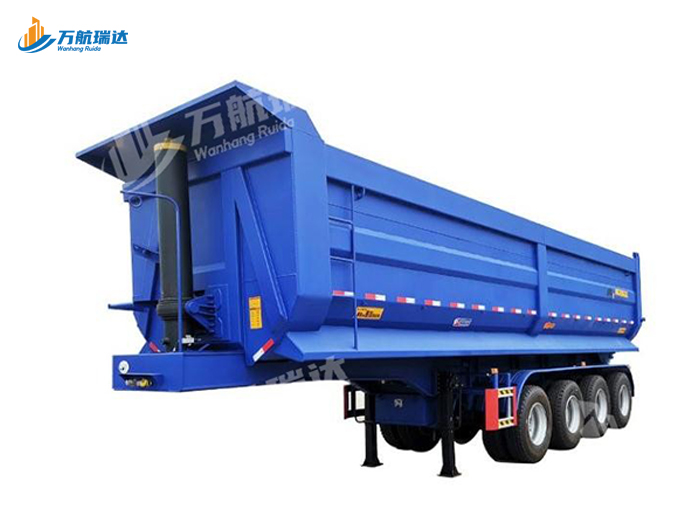 出口型U型后翻自卸半挂车