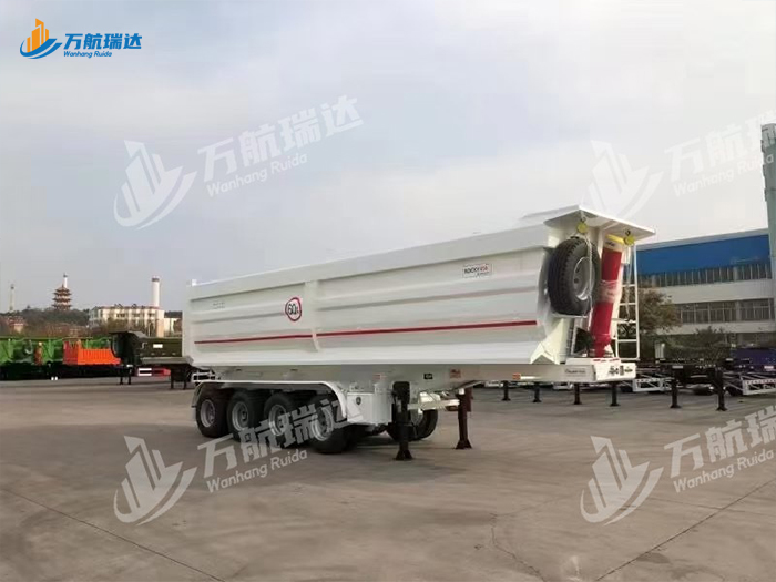 出口型U型后翻自卸半挂车