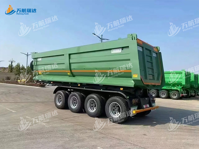 出口型U型后翻自卸半挂车