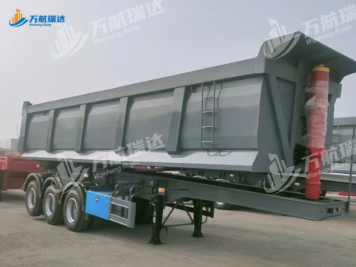 出口型U型后翻自卸半挂车