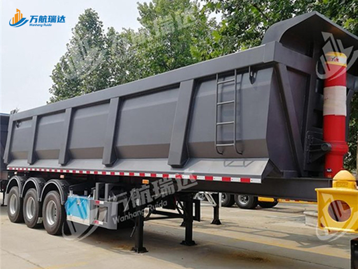 出口型U型后翻自卸半挂车