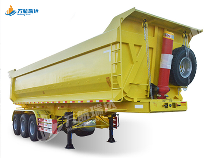 出口型U型后翻自卸半挂车