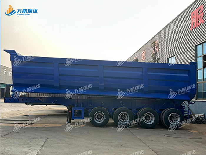 出口型U型后翻自卸半挂车