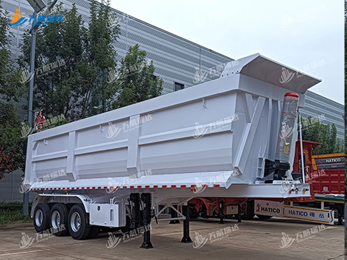 出口型U型后翻自卸半挂车