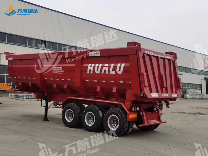 出口型U型后翻自卸半挂车