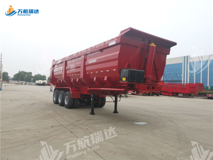 出口型U型后翻自卸半挂车