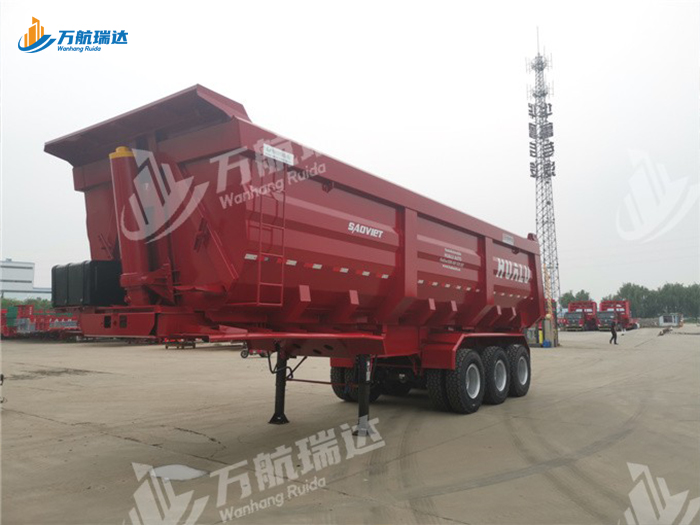 出口型U型后翻自卸半挂车