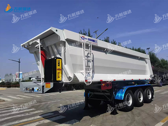 出口型U型后翻自卸半挂车