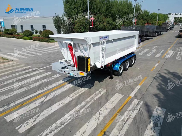 出口型U型后翻自卸半挂车