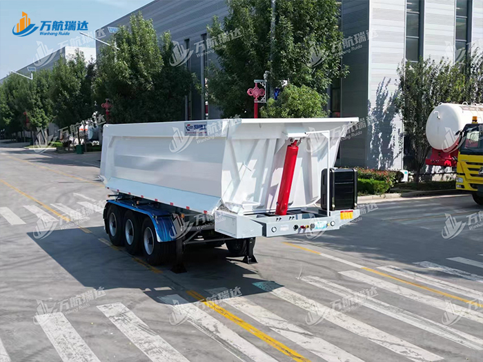 出口型U型后翻自卸半挂车