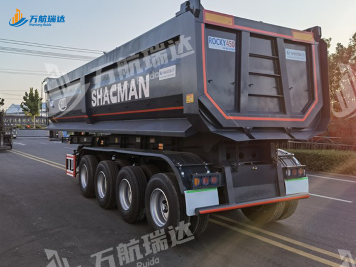 出口型U型后翻自卸半挂车