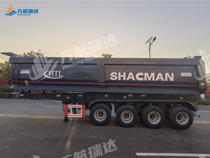 出口型U型后翻自卸半挂车