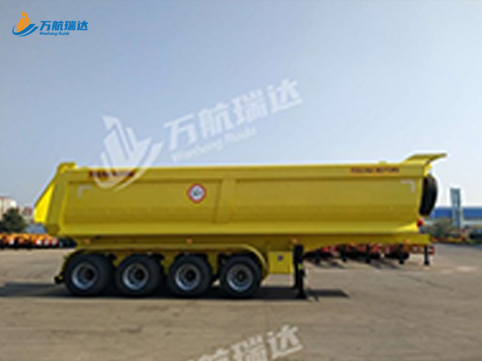 出口型U型后翻自卸半挂车