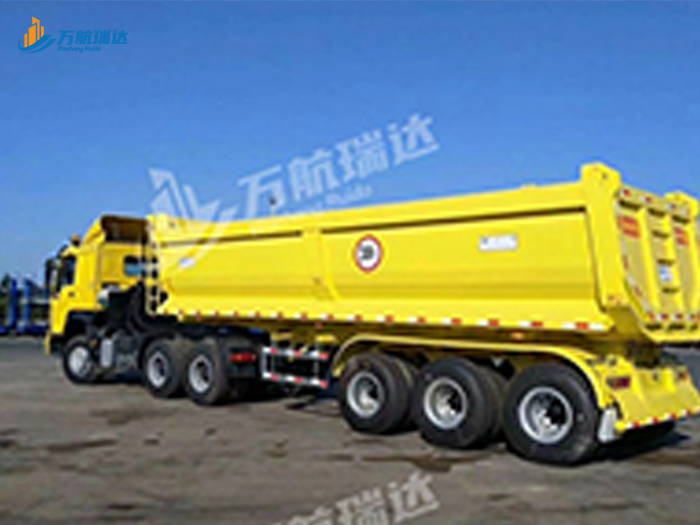 出口型U型后翻自卸半挂车