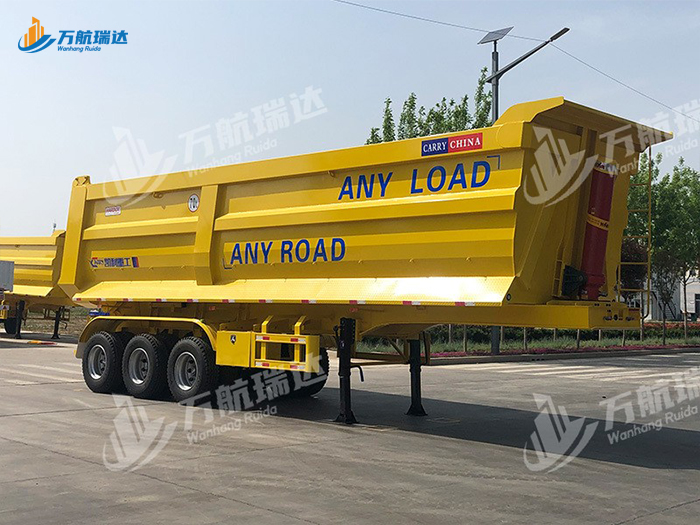 出口型U型后翻自卸半挂车