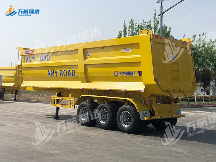 出口型U型后翻自卸半挂车