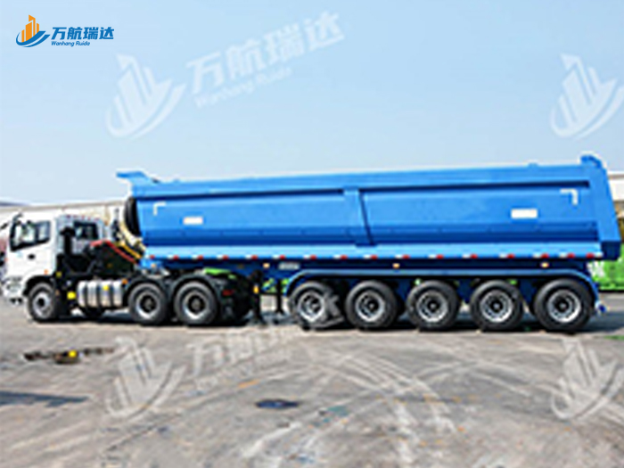 出口型U型后翻自卸半挂车